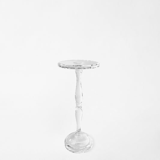 Crystal accent table.