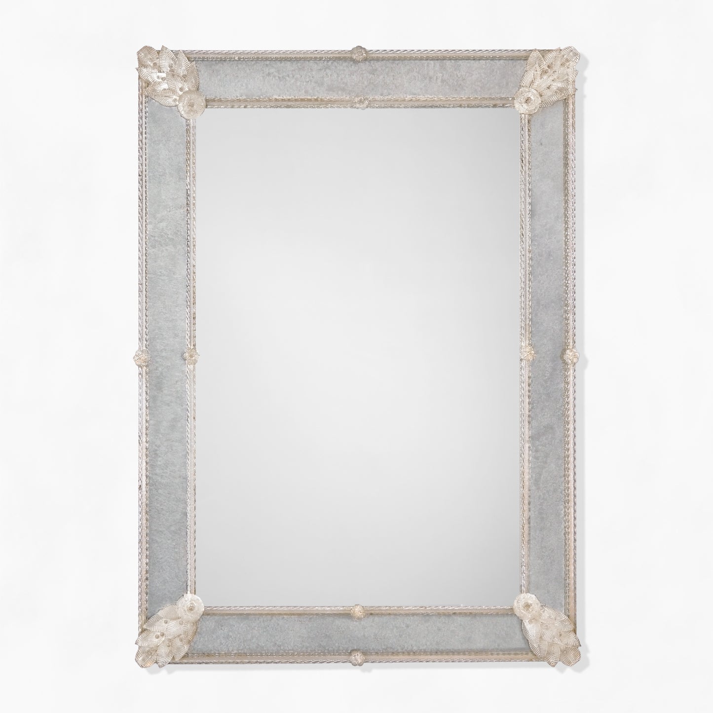 Antique Venetian glass mirror.