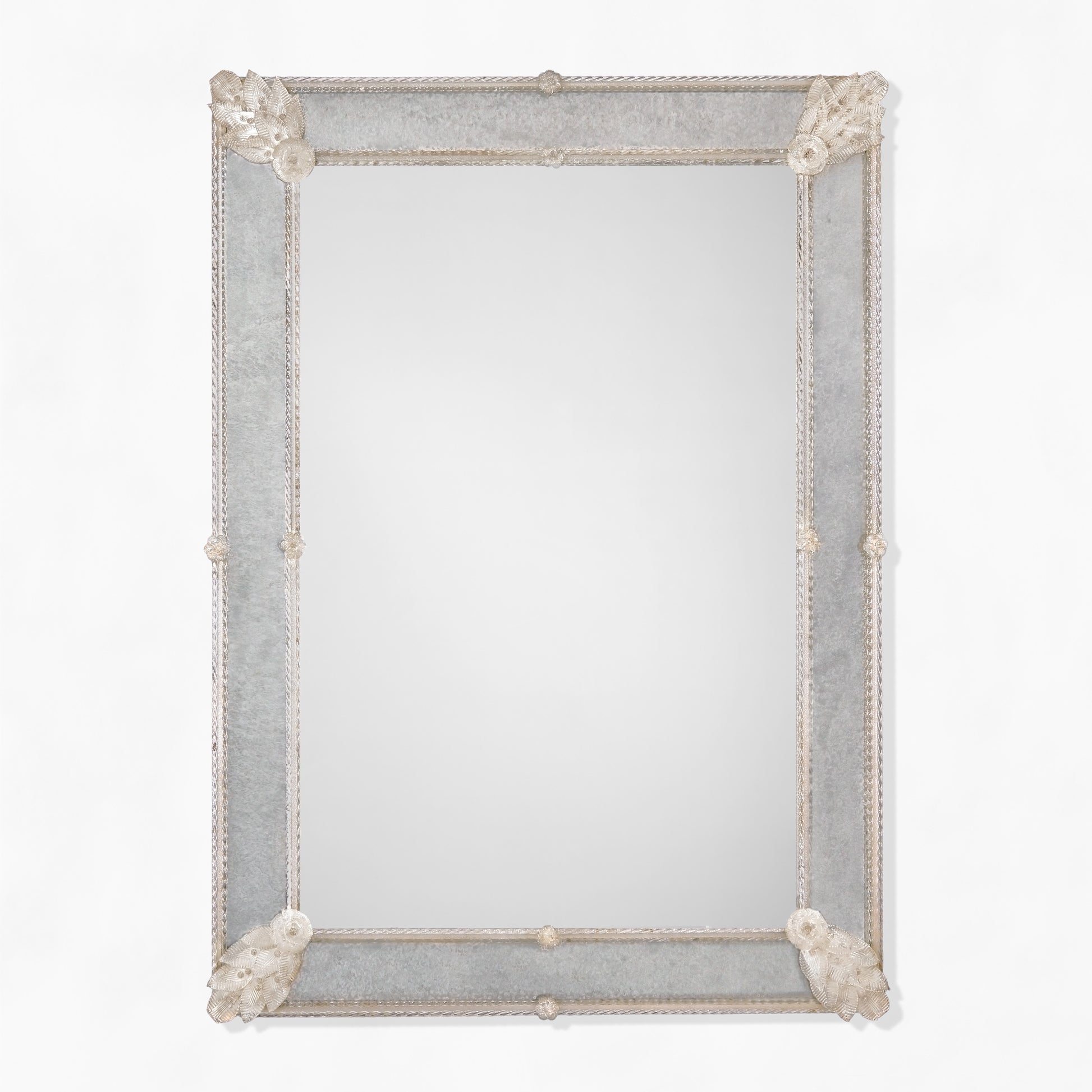 Antique Venetian glass mirror.