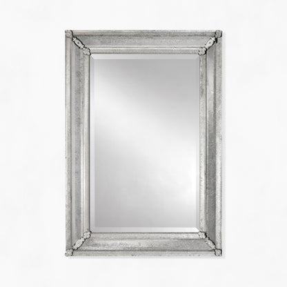 Antique Venetian glass mirror.