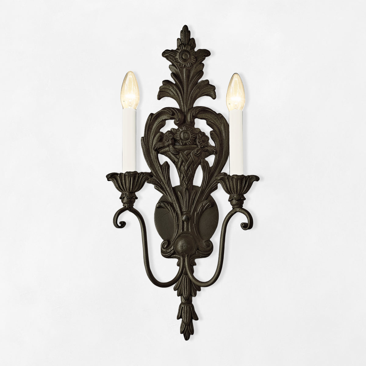Luxurious black Italian sconce.