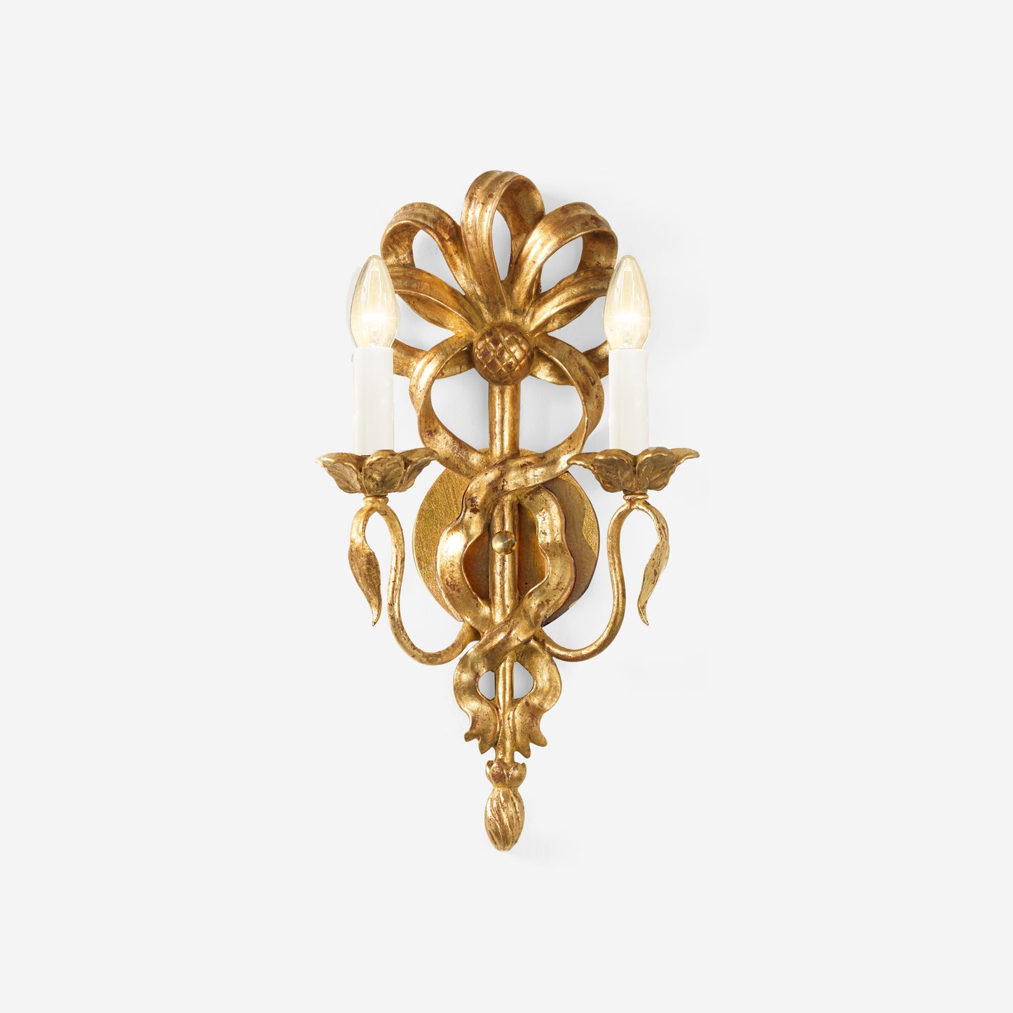 Traditional gold luxury sconce.