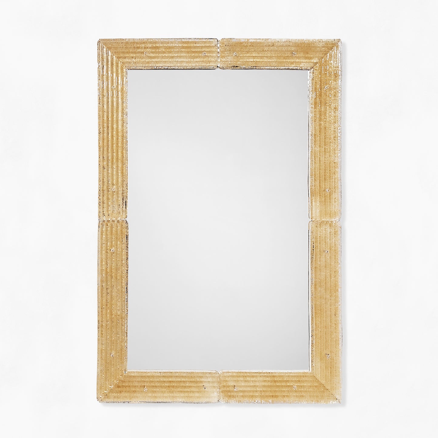 Gold Venetian glass mirror.