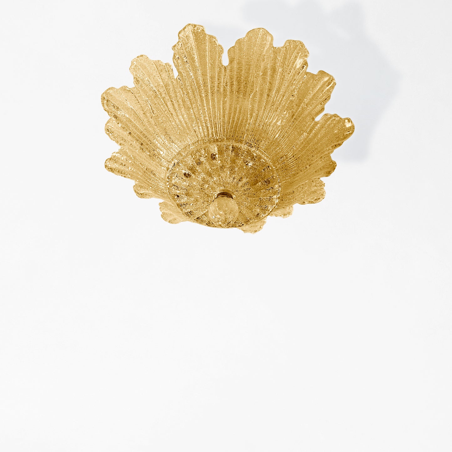 Amber Murano glass ceiling light.