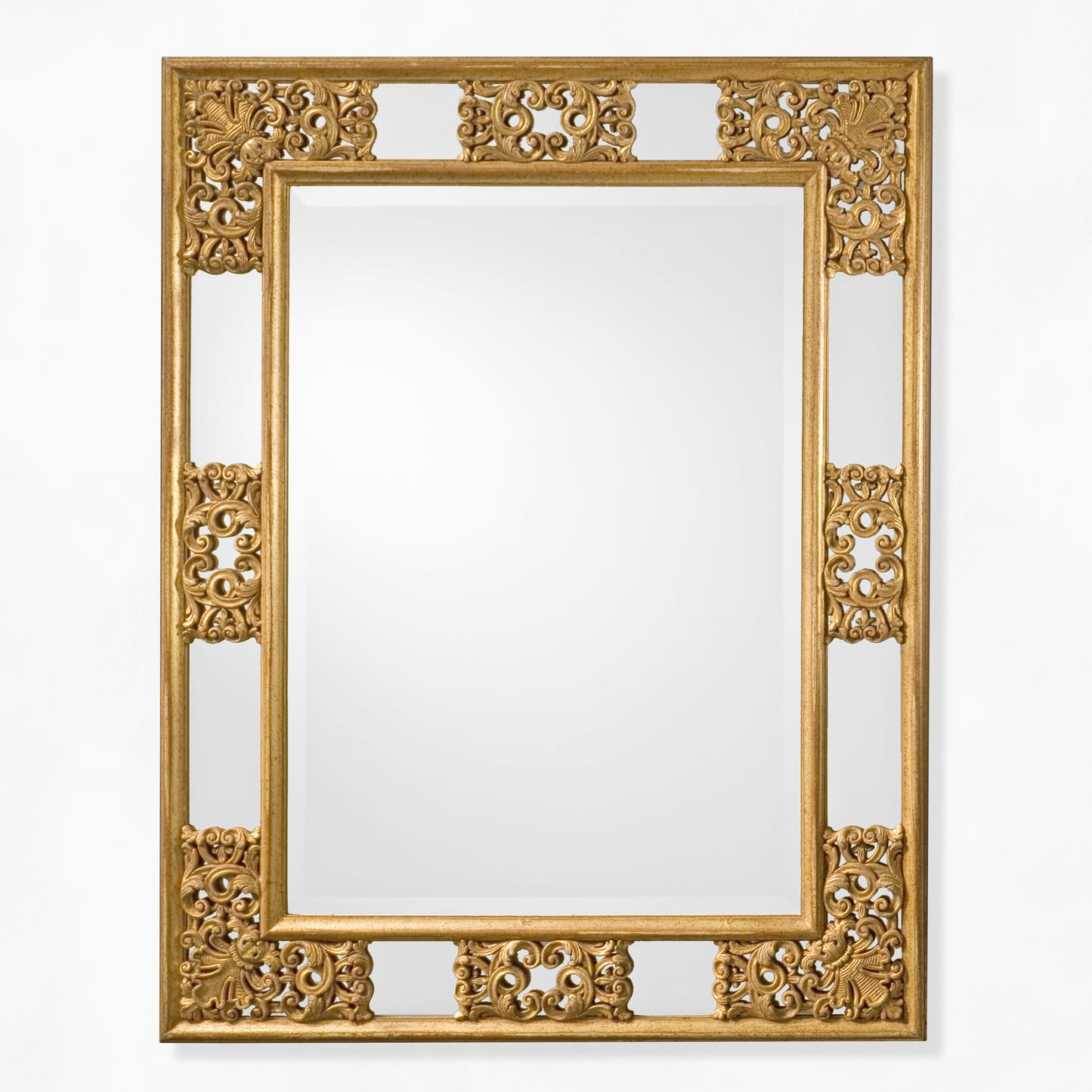 Ornate gold Italian mirror.
