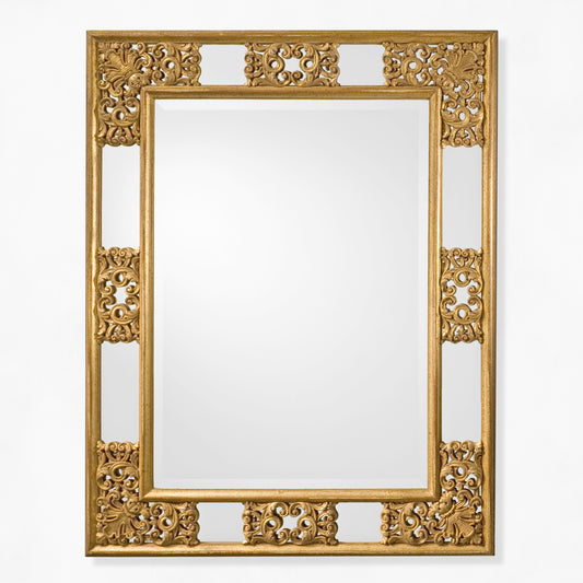 Ornate gold Italian mirror.