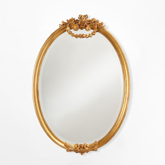 Ornate gold Italian mirror.