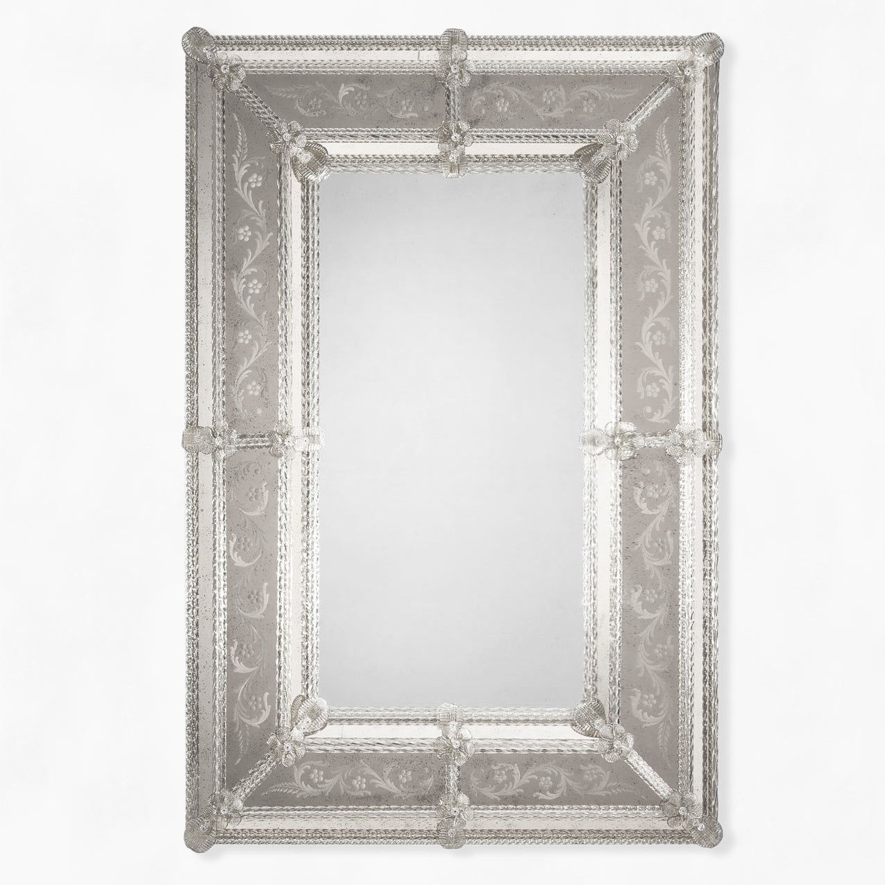 Antique Murano glass mirror.