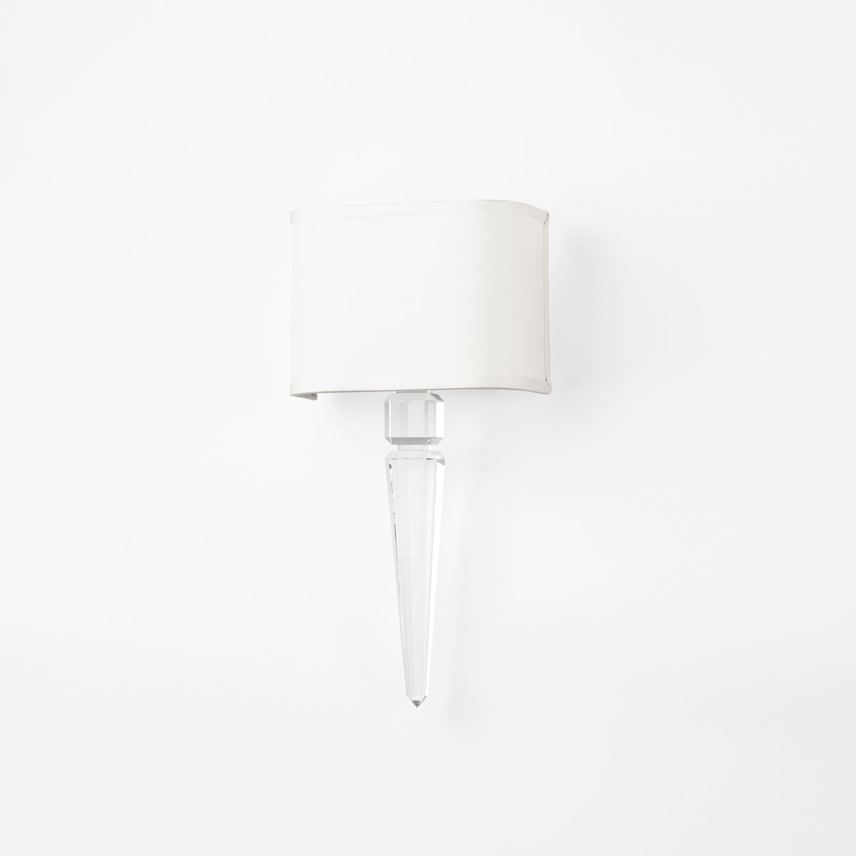 Luxurious crystal sconce.