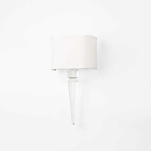 Luxurious crystal sconce.