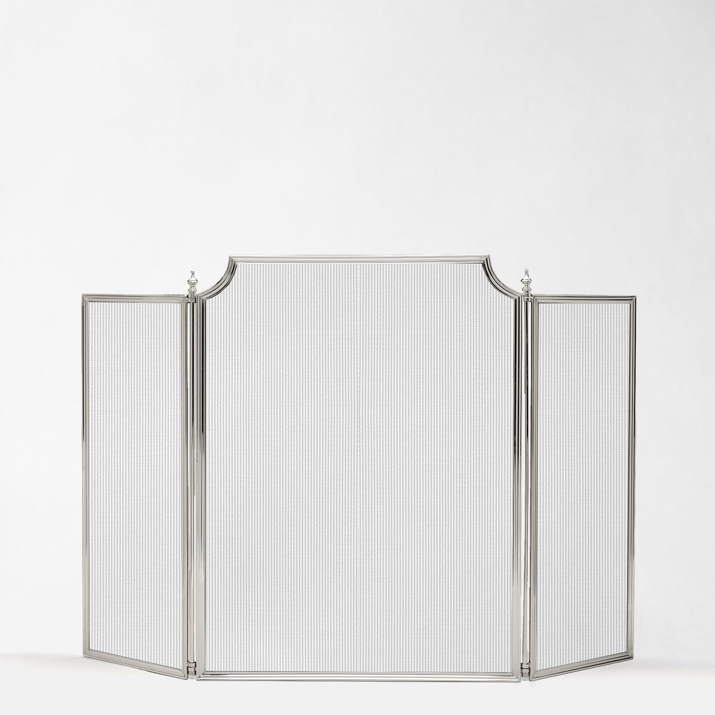Italian silver fireplace screen.