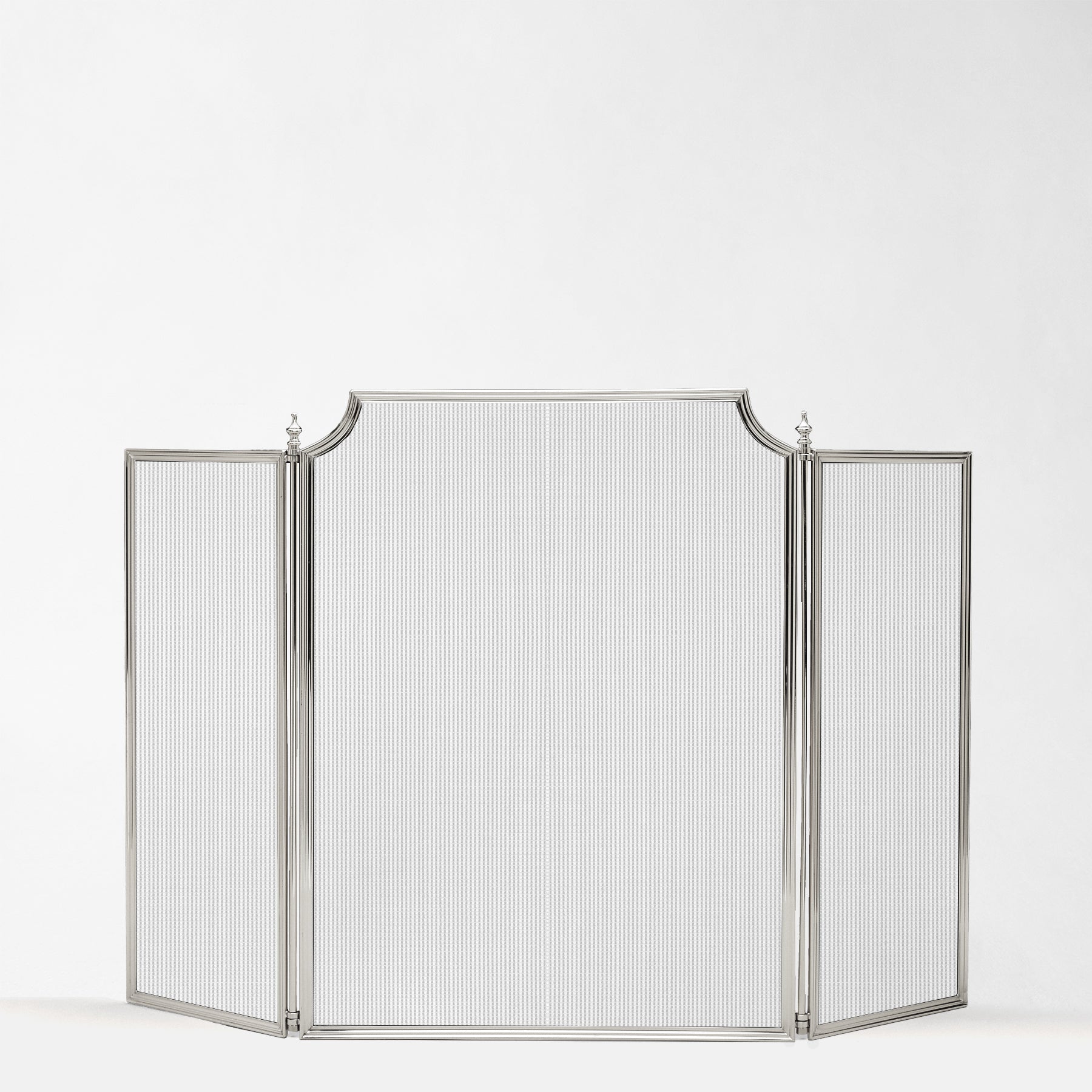 Italian silver fireplace screen.