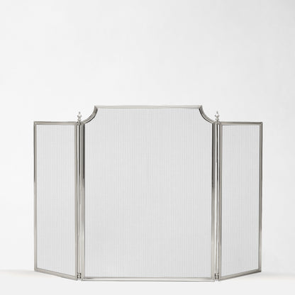 Italian silver fireplace screen.