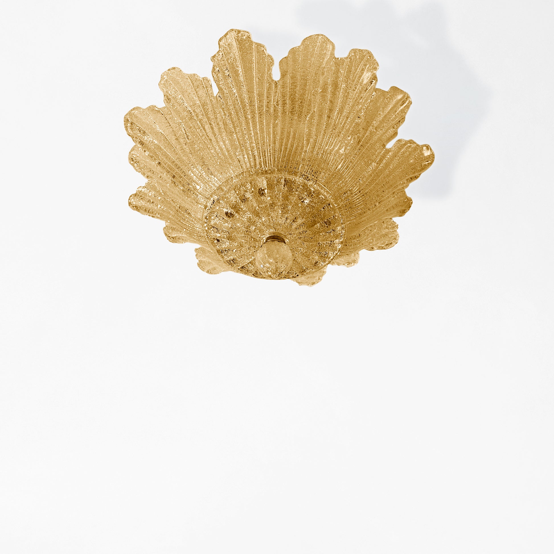 Amber Murano glass ceiling light.