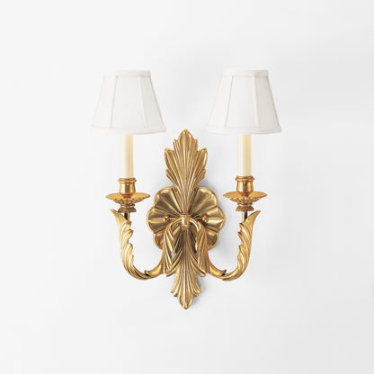 Antique brass sconce.