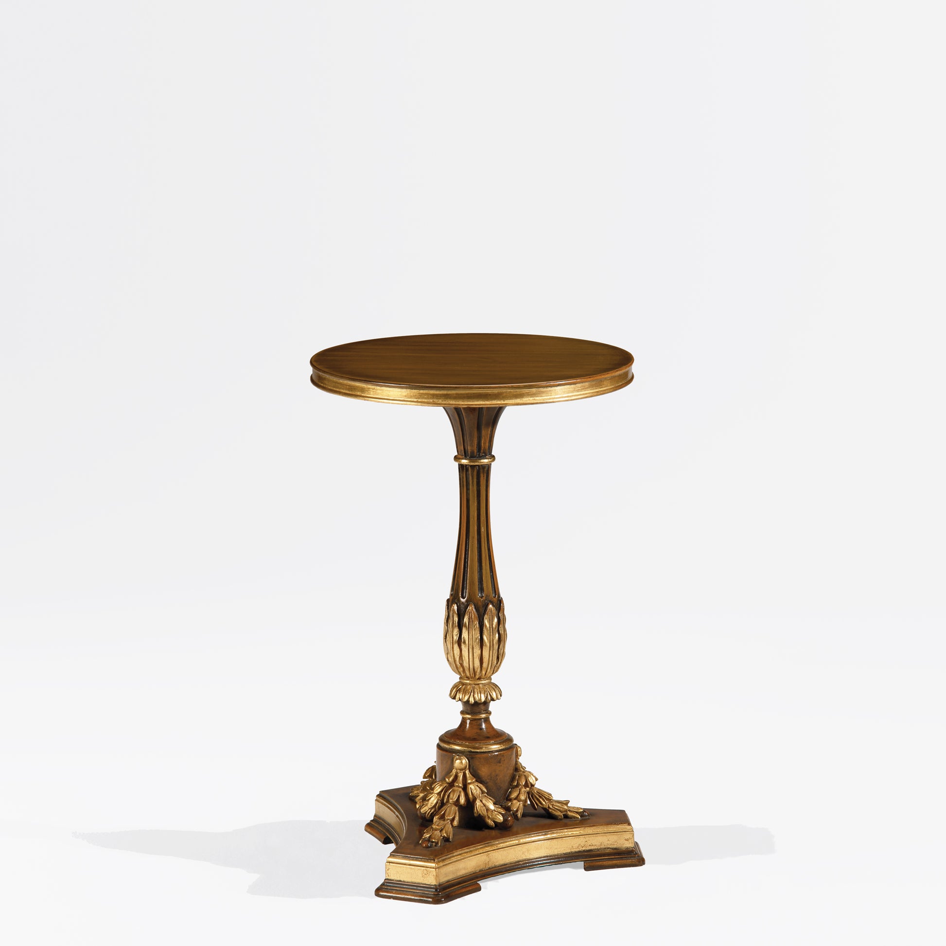 A brown Italian table.