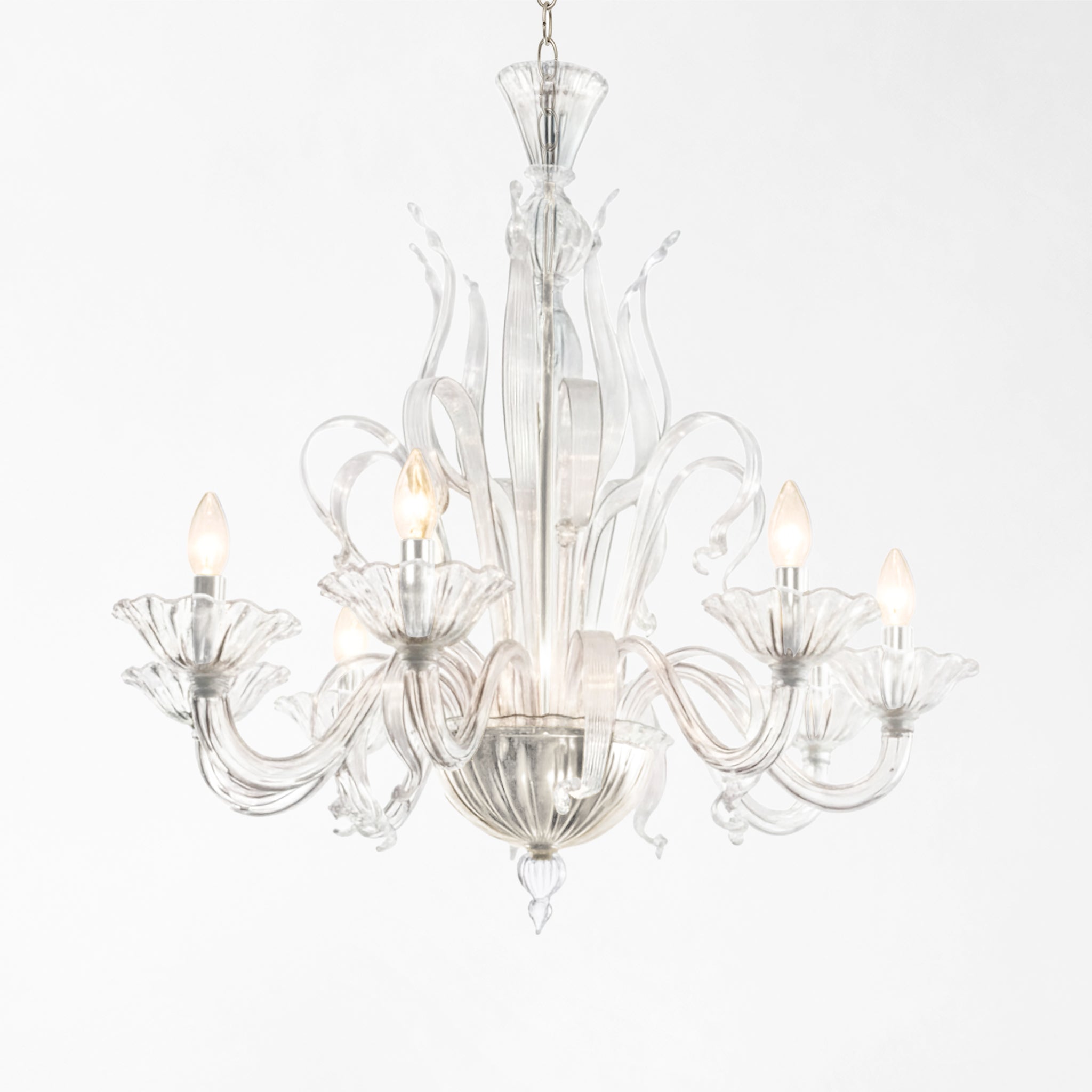 SERAFINA clear Murano glass chandelier – DC