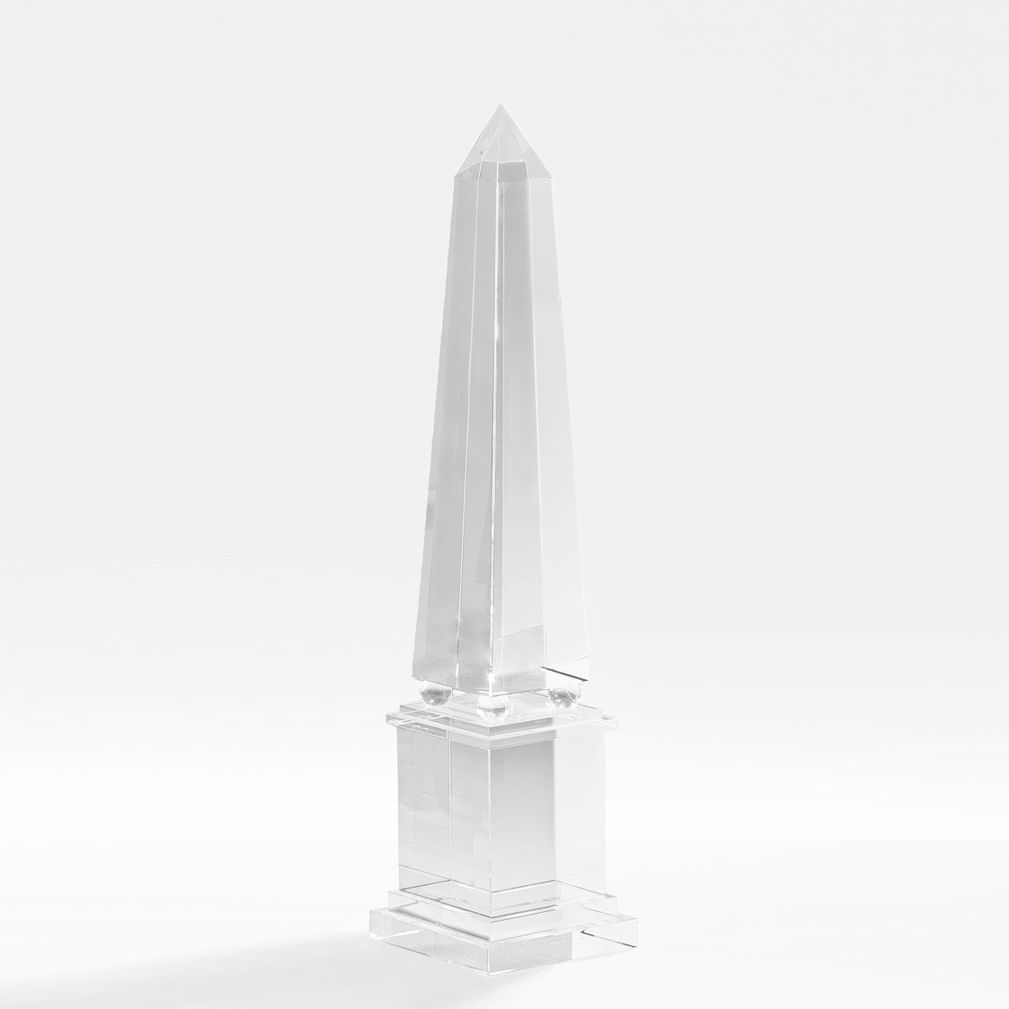 Crystal decorative obelisk.