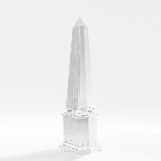 Crystal decorative obelisk.