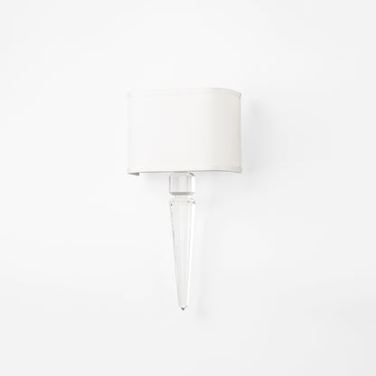 Crystal sconce.