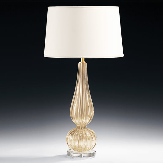 Gold Venetian glass lamp.