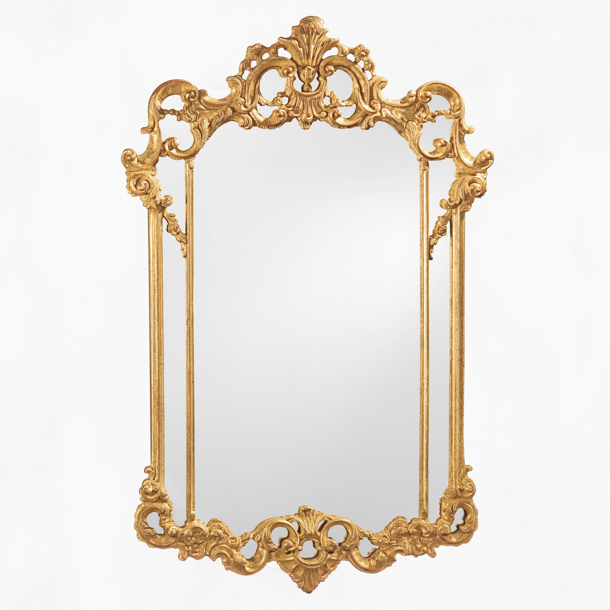 Traditional Italian gold wood mirror.