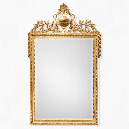 Traditional carved gold Italian mirror.
