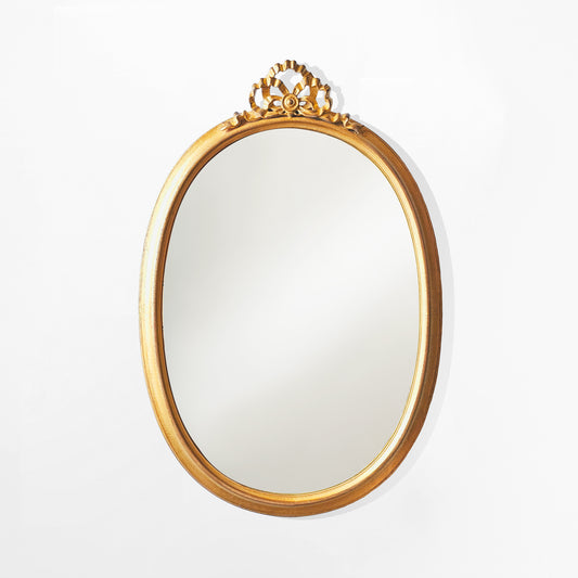 Gold Italian wood mirror.