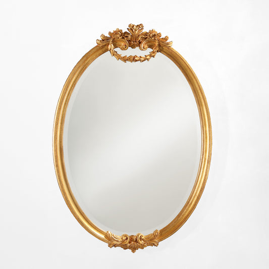 MATERA gold wood mirror