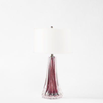 Purple Murano glass lamp.