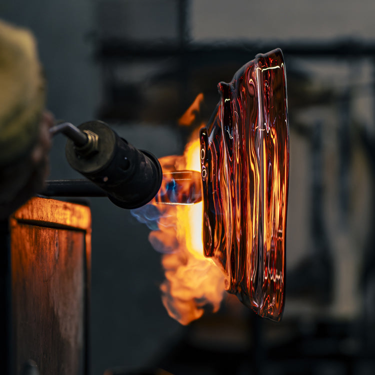 Making a Murano glass chandelier.