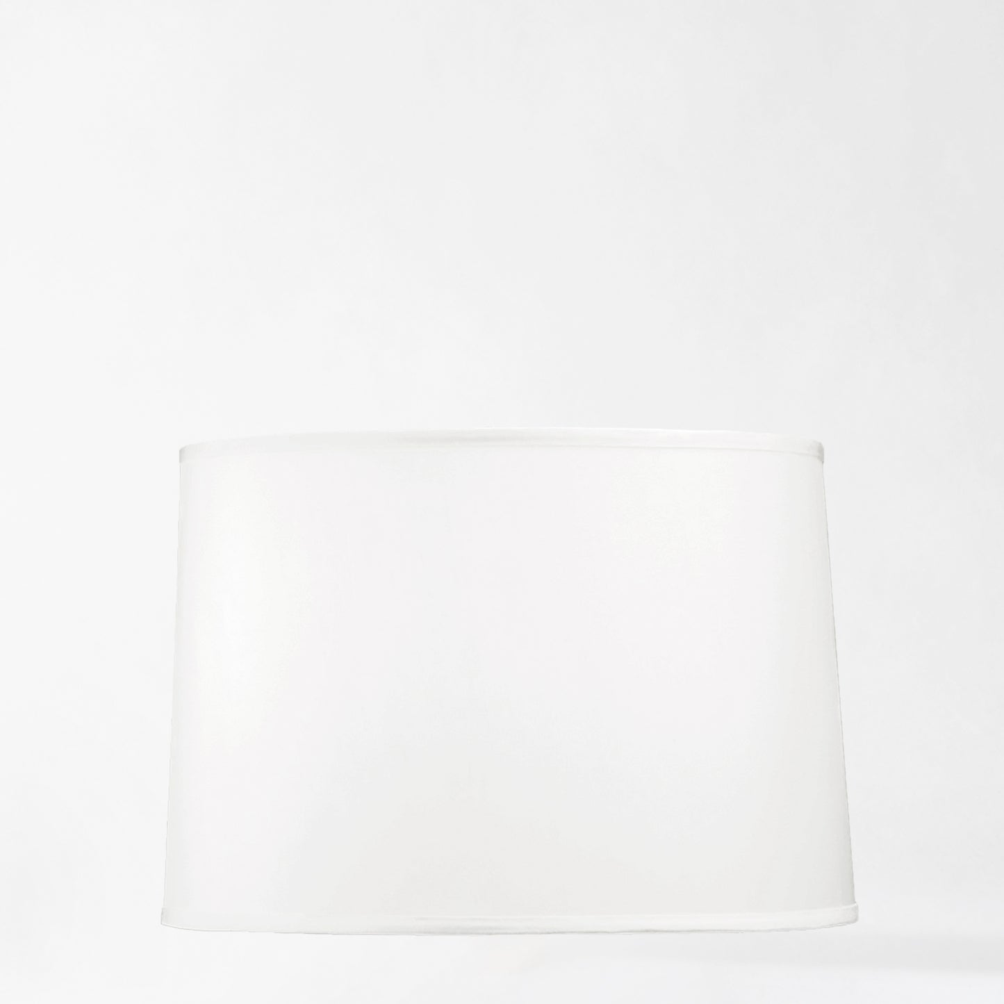 Medium white linen lamp shade.