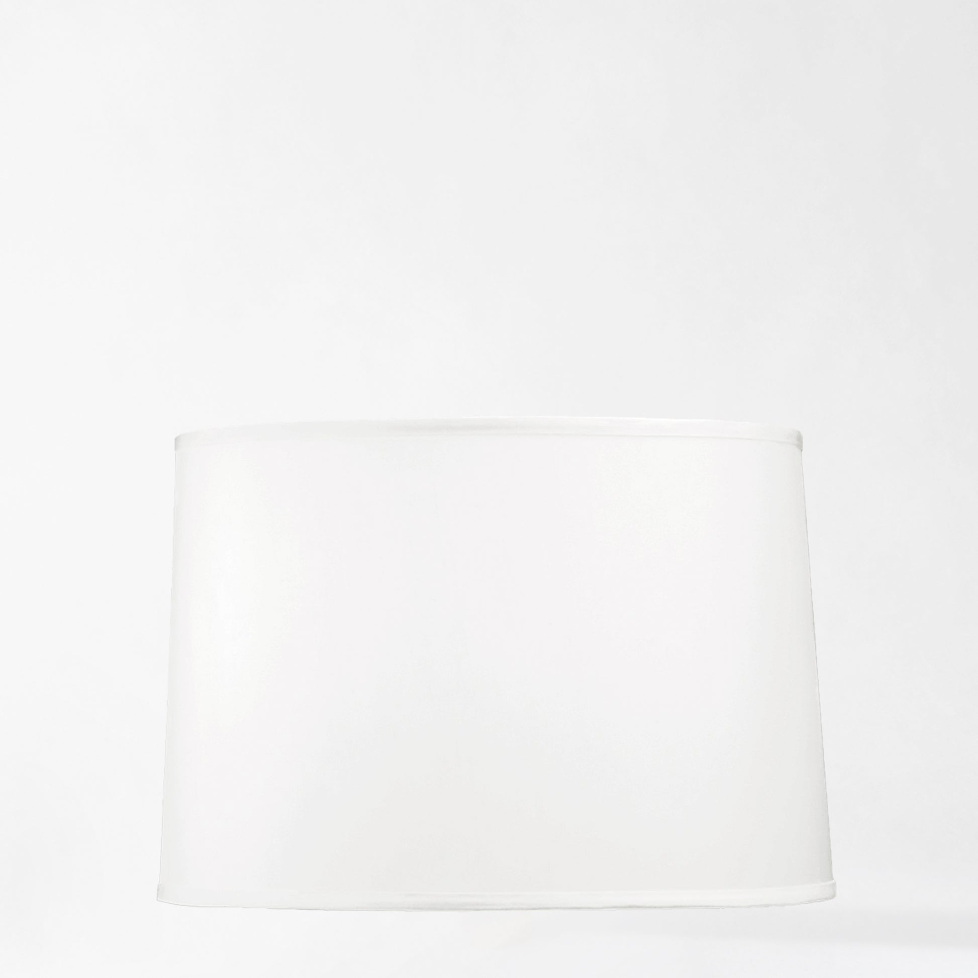 Medium white linen lamp shade.