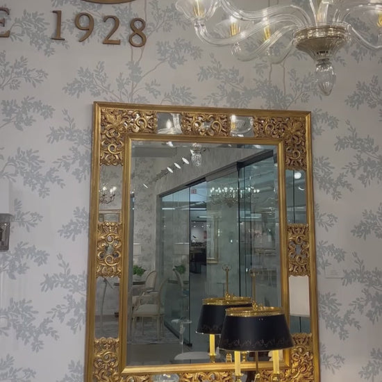 Traditional gold Italian mirror.