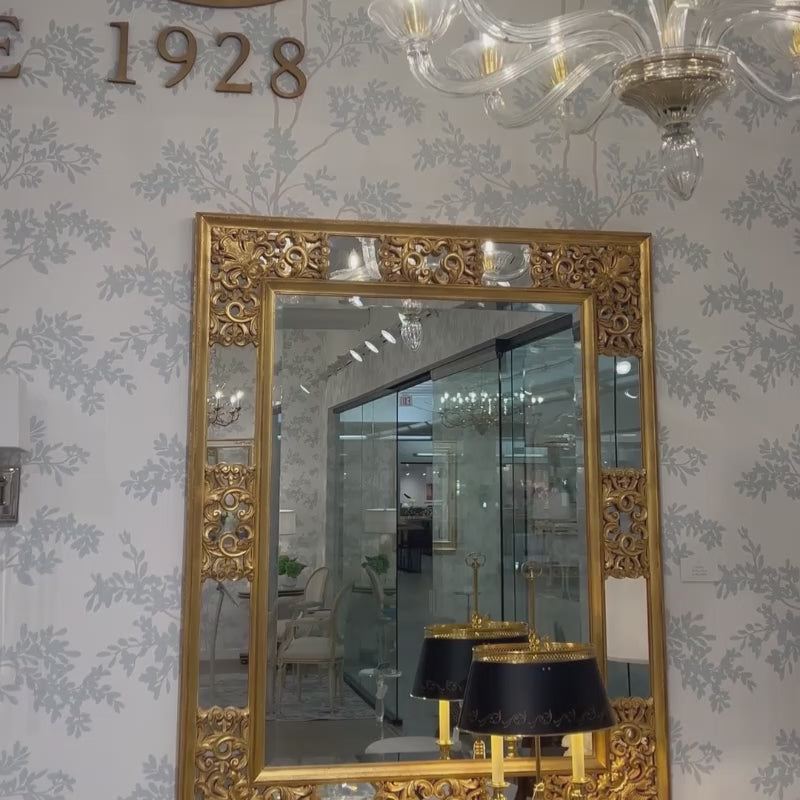 Traditional gold Italian mirror.