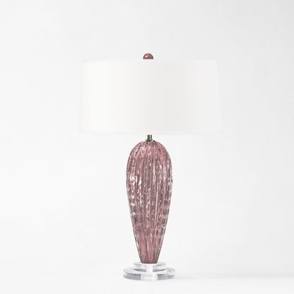 Purple Murano glass lamp.