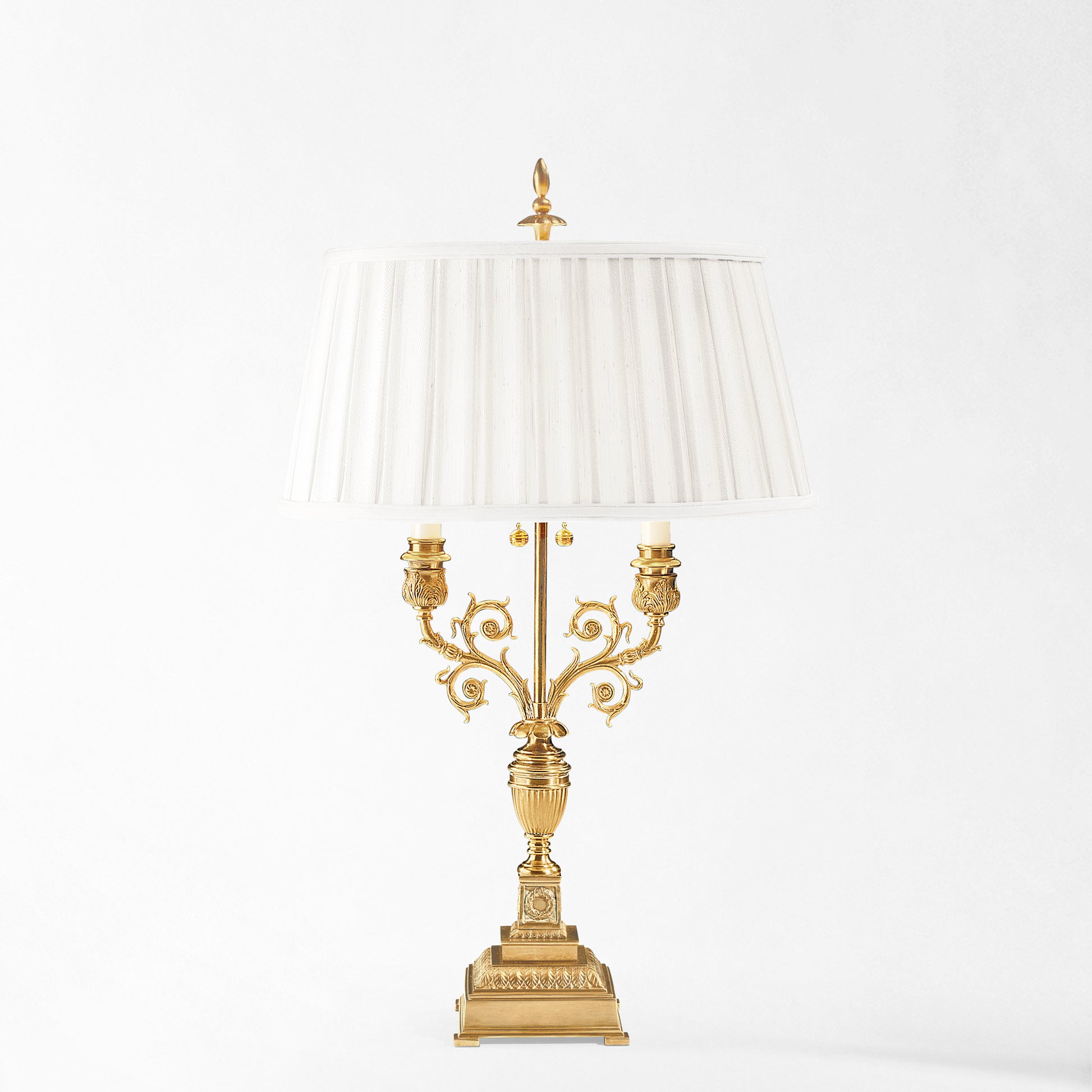 Traditional brass lamp.