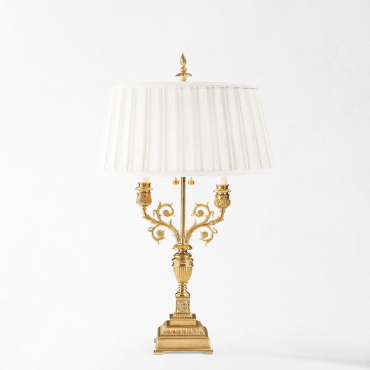 Traditional brass lamp.